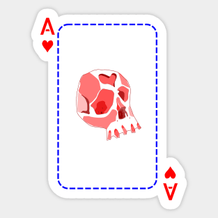 Ace of hearts Sticker